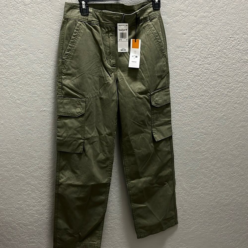 Timberland Women’s Utility Cargo Pant Size 27W x 30L Khaki/Gray